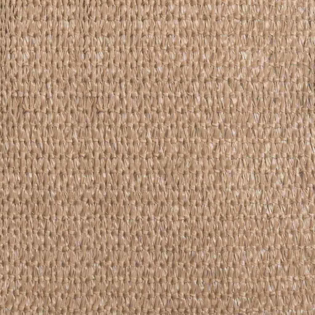 Detail van het taupe vidaXL tenttapijt met ademend en waterdoorlatend materiaal.