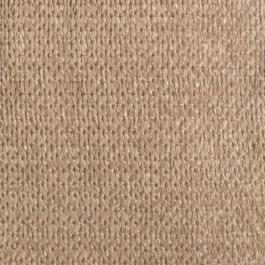 Detail van het taupe vidaXL tenttapijt met een waterdoorlatende structuur.