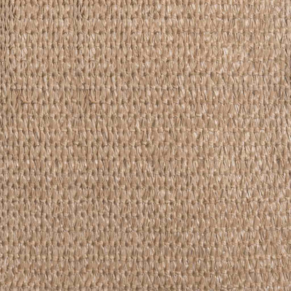 Detail van het taupe vidaXL tenttapijt met een structuur van geweven HDPE materiaal.
