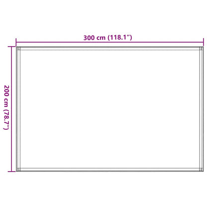 vidaXL Tenttapijt 200x300 cm zwart