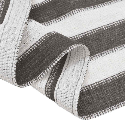 vidaXL Tenttapijt 250x350 cm antracietkleurig en wit