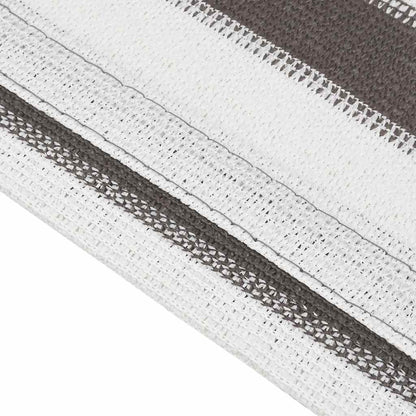 vidaXL Tenttapijt 300x600 cm antracietkleurig en wit