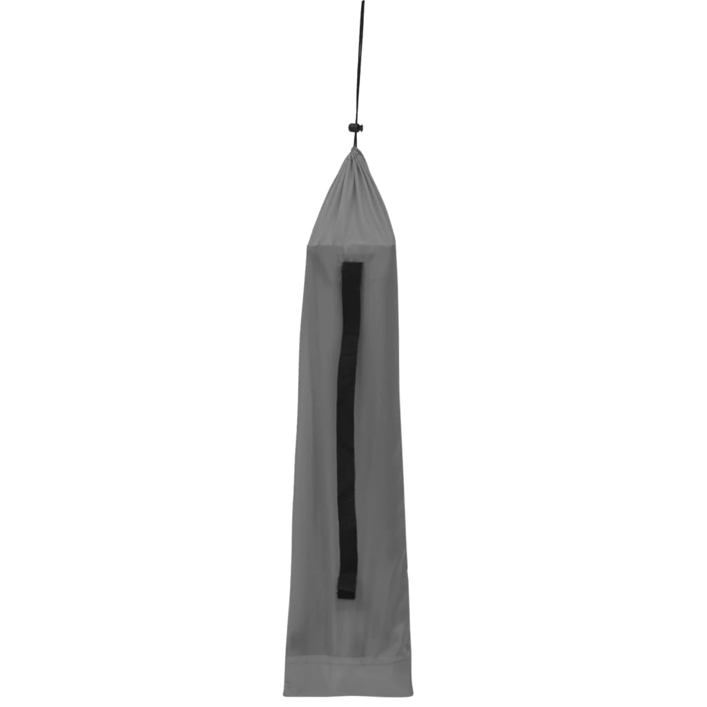 Detail van de grijze opbergtas voor het vidaXL campingbed, met handige draagriem.