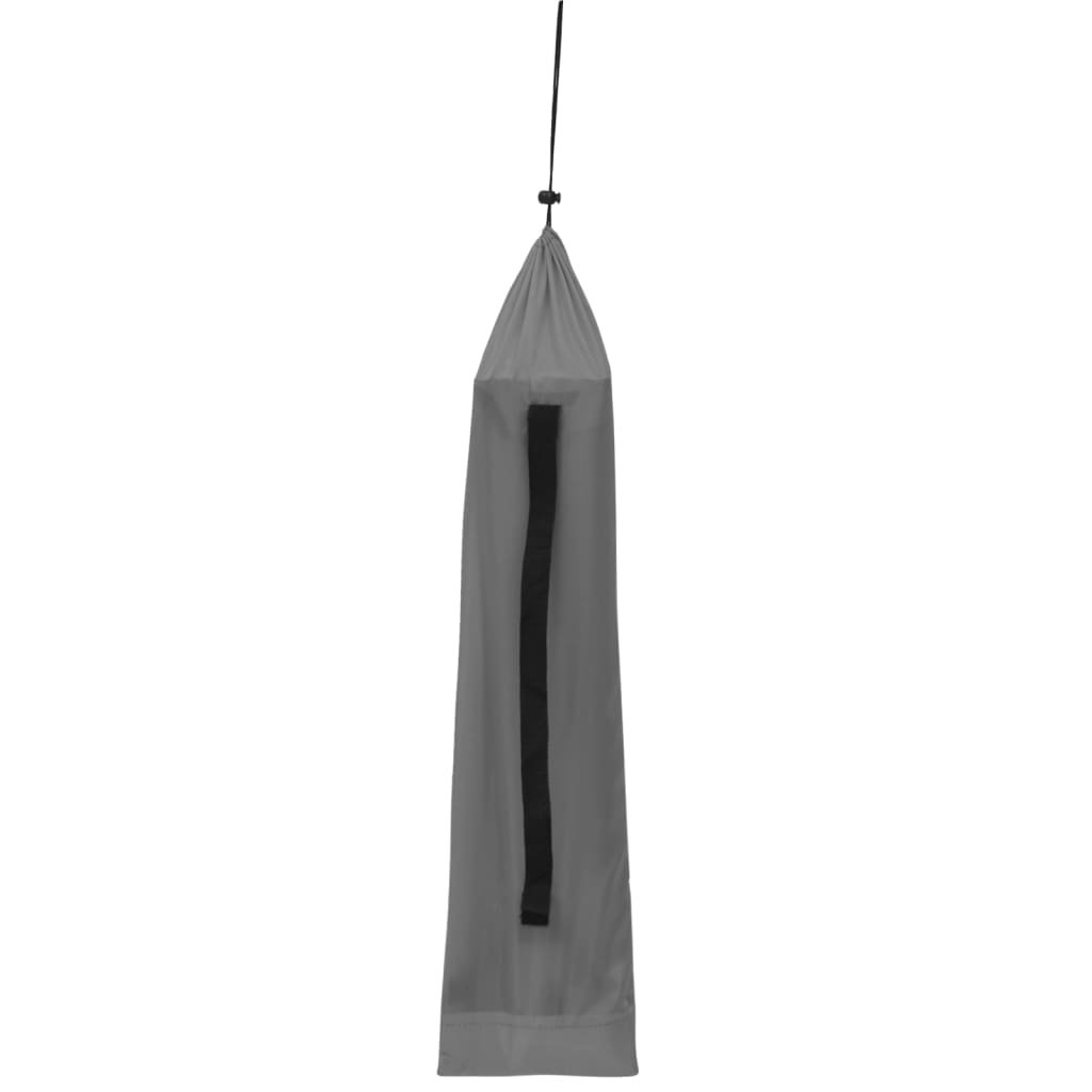 Detail van de grijze opbergtas voor de vidaXL campingbedden, met handige draagriem.