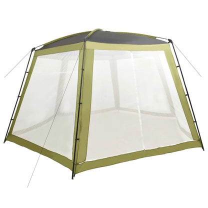 VidaXL zwembadtent in groen met mesh zijwanden voor optimale ventilatie en schaduw.