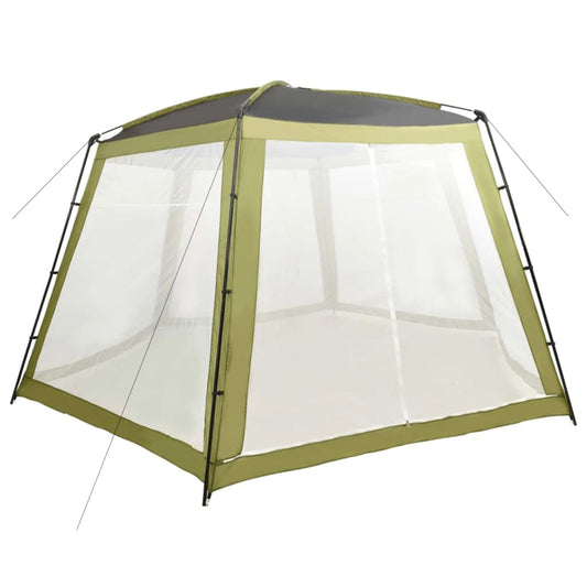 VidaXL zwembadtent in groen met mesh zijwanden voor optimale ventilatie en schaduw.