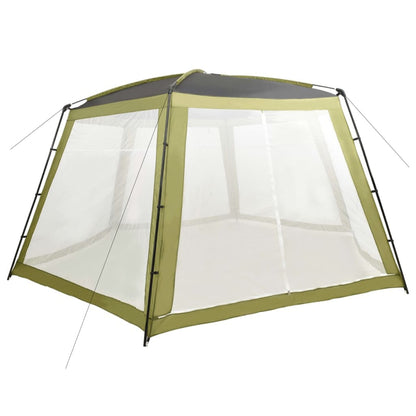 vidaXL zwembadtent in groen, met mesh zijwanden voor optimale ventilatie en schaduw.