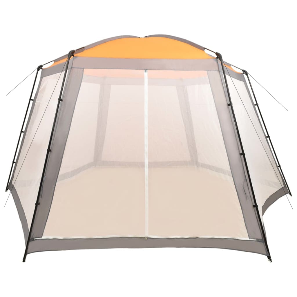 Detail van de vidaXL zwembadtent met mesh zijwanden voor optimale ventilatie.