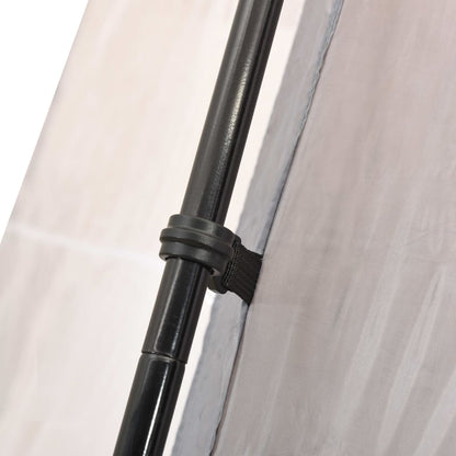 Detail van het stevige stalen frame en de bevestiging van de vidaXL zwembadtent.