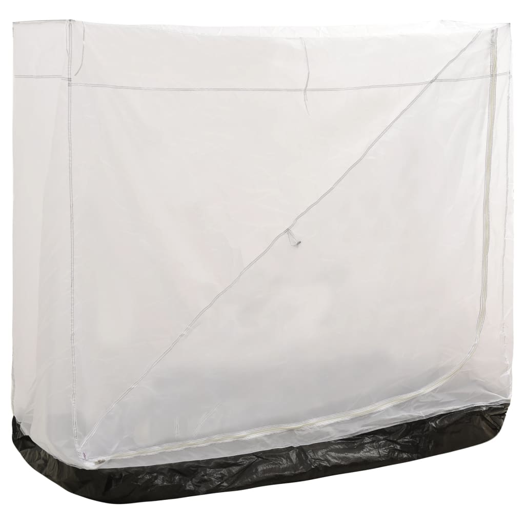 vidaXL binnentent universeel 200x90x175 cm grijs, zijaanzicht met ademend polyester.