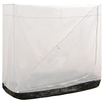 vidaXL binnentent universeel 200x90x175 cm grijs, zijaanzicht met ademend polyester.