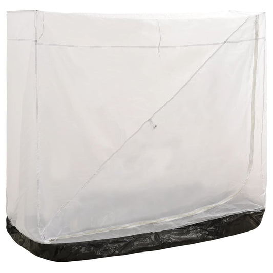 vidaXL binnentent universeel 200x90x175 cm grijs, zijaanzicht met ademend polyester.