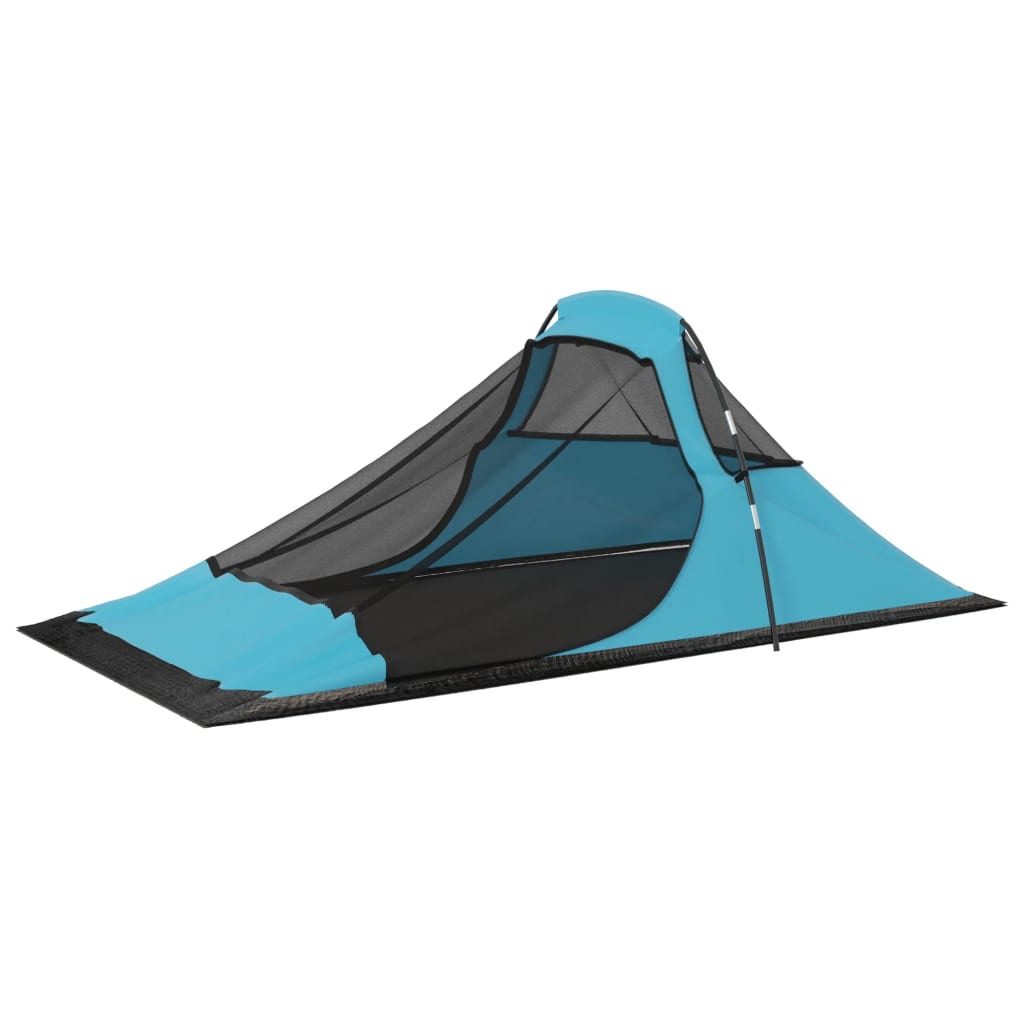 Detail van de vidaXL tent met gaasvenster voor ventilatie en insectenbescherming.