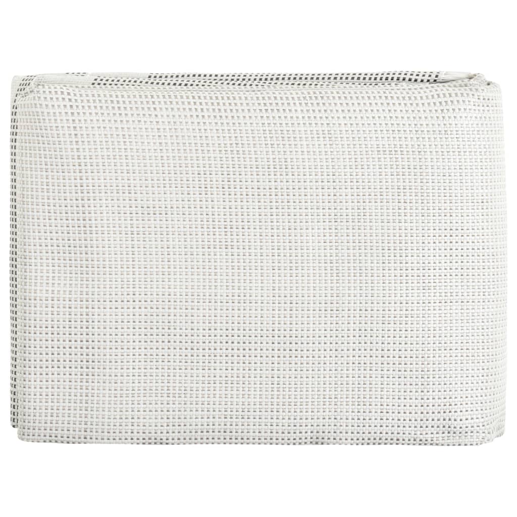 Detail van het grijze vidaXL tenttapijt, met ademend en anti-schimmel materiaal.