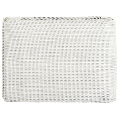 Detail van het grijze vidaXL tenttapijt, met ademend en anti-schimmel materiaal.