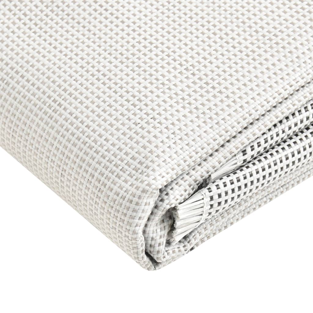 Detail van het grijze vidaXL tenttapijt met ademende structuur en anti-schimmel eigenschappen.