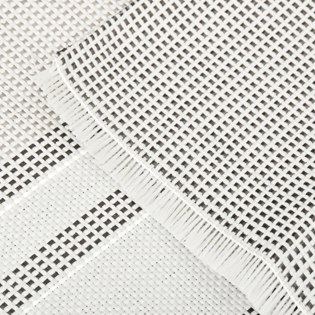 Detail van het ademende en anti-schimmel tenttapijt van vidaXL, met zichtbare structuur en randafwerking.