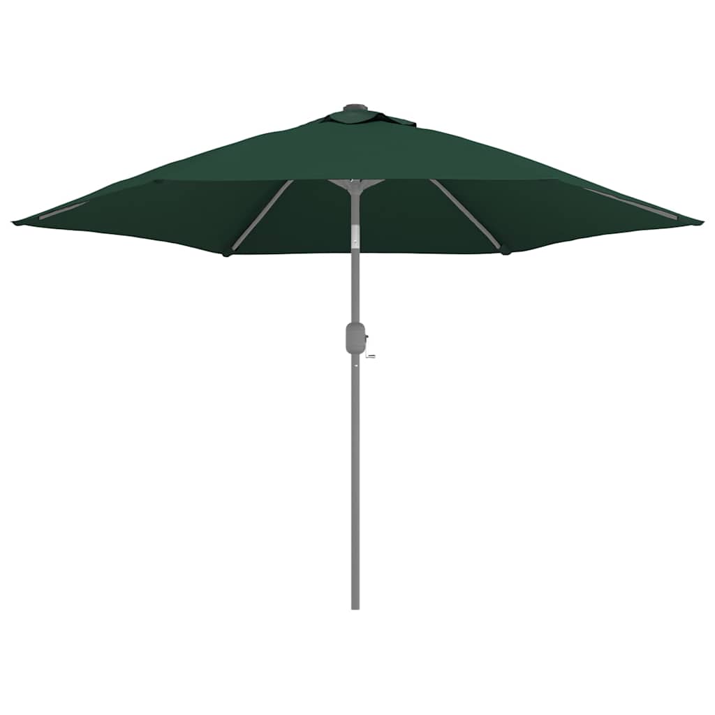 Detail van het groene vervangingsdoek van vidaXL voor een parasol van 300 cm.