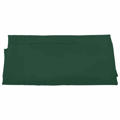 Detail van het groene vidaXL vervangingsdoek voor parasol, plat liggend.