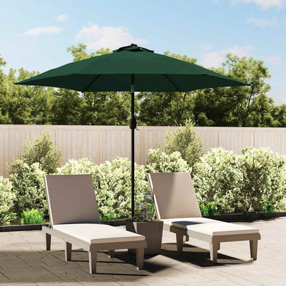 Groene vidaXL vervangingsdoek voor parasol van 300 cm, perfect voor schaduw en uv-bescherming.