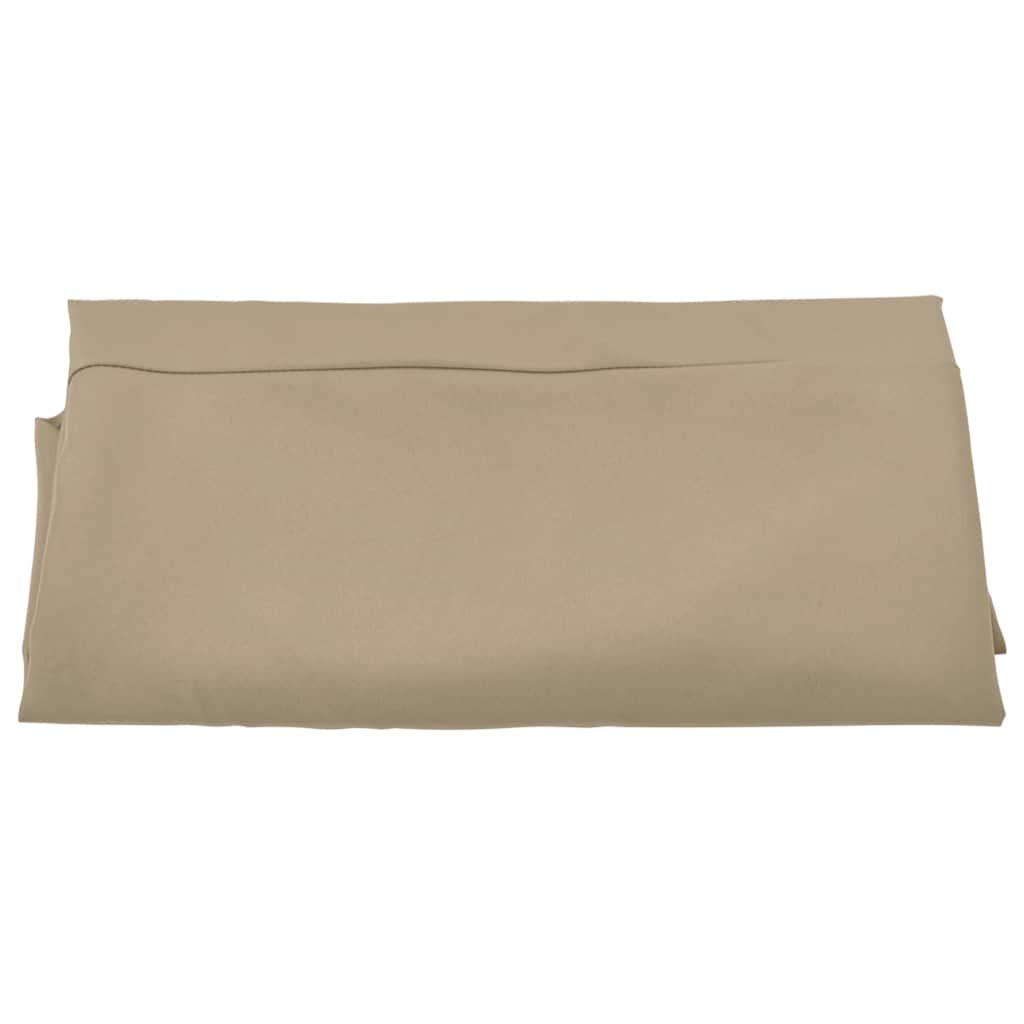 Detail van het taupe vervangingsdoek van vidaXL, opgevouwen en klaar voor gebruik.