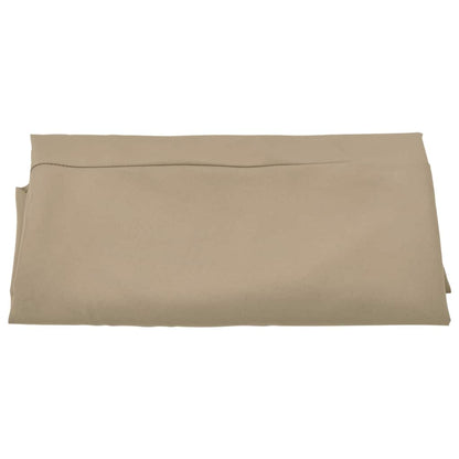 Detail van het taupe vervangingsdoek van vidaXL, opgevouwen en klaar voor gebruik.