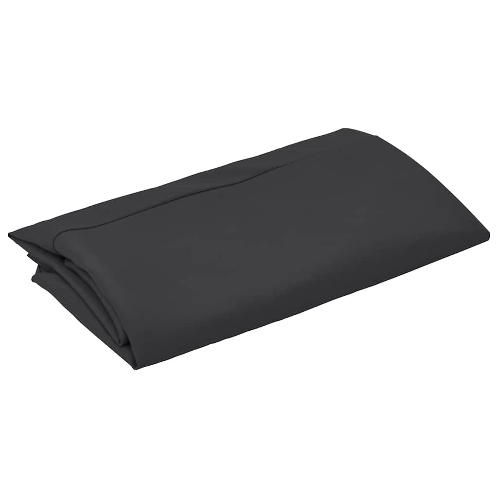 Zwart vervangingsdoek van vidaXL, opgevouwen en klaar voor gebruik.