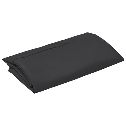 Zwart vervangingsdoek van vidaXL, opgevouwen en klaar voor gebruik.