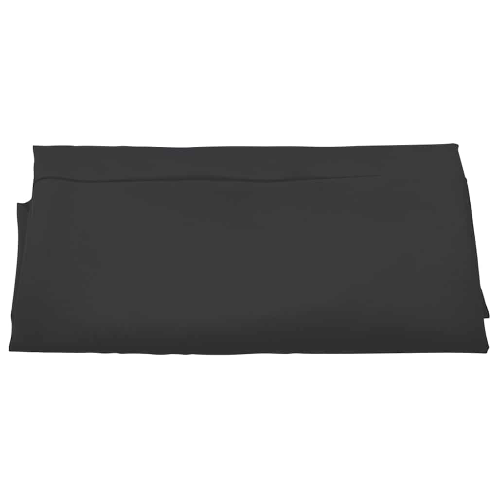Zwart vidaXL vervangingsdoek voor parasol, opgevouwen en klaar voor gebruik.