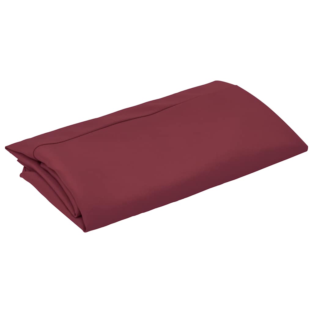 Bordeauxrood vervangingsdoek voor vidaXL parasol, plat opgevouwen met een gladde afwerking.