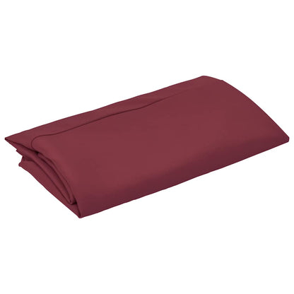 Bordeauxrood vervangingsdoek voor vidaXL parasol, plat opgevouwen met een gladde afwerking.