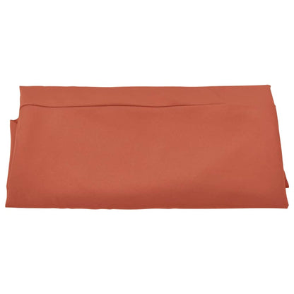 Terracottakleurig vervangingsdoek voor parasol van vidaXL, plat opgevouwen.