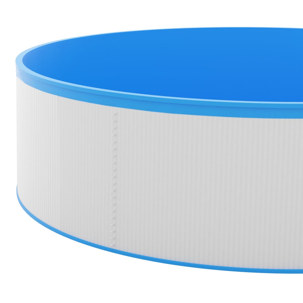 Detail van de vidaXL Splasher pool met witte wand en blauwe rand.