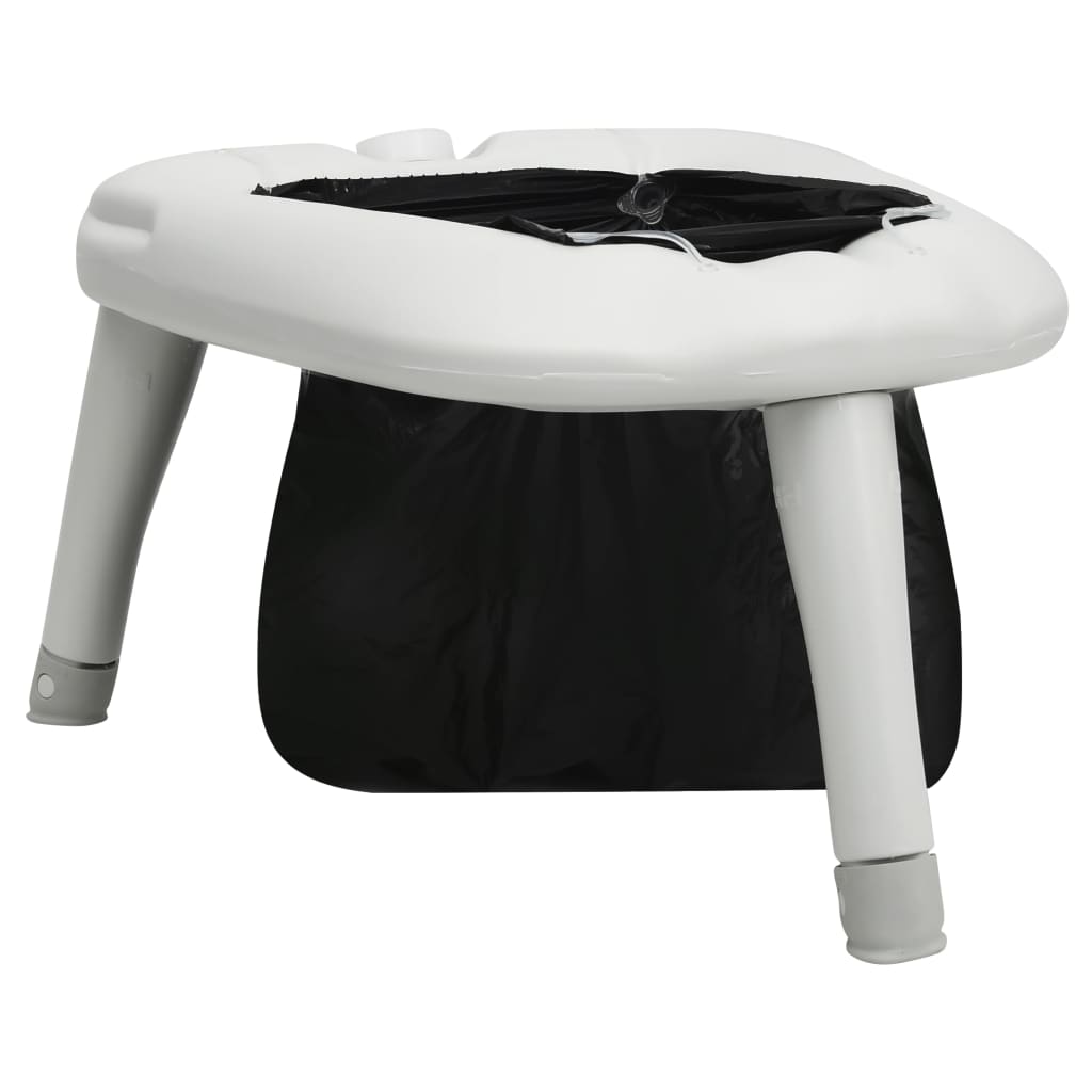 VidaXL campingtoilet met zakken, inklapbaar en stevig, ideaal voor onderweg.