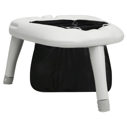 VidaXL campingtoilet met zakken, inklapbaar en stevig, ideaal voor onderweg.