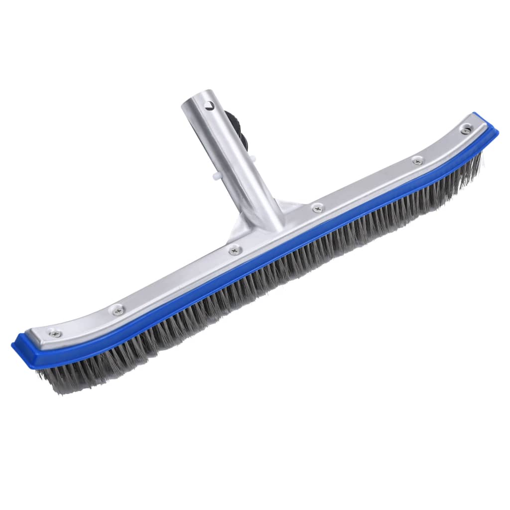 vidaXL Zwembadwandborstel van 46 cm met stevige aluminium constructie en extrabrede borstelkop.