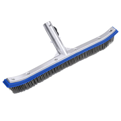vidaXL Zwembadwandborstel van 46 cm met stevige aluminium constructie en extrabrede borstelkop.