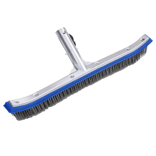 vidaXL Zwembadwandborstel van 46 cm met stevige aluminium constructie en extrabrede borstelkop.