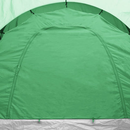 Detail van de groene achterzijde van de vidaXL 6-persoons tent met klamboe.