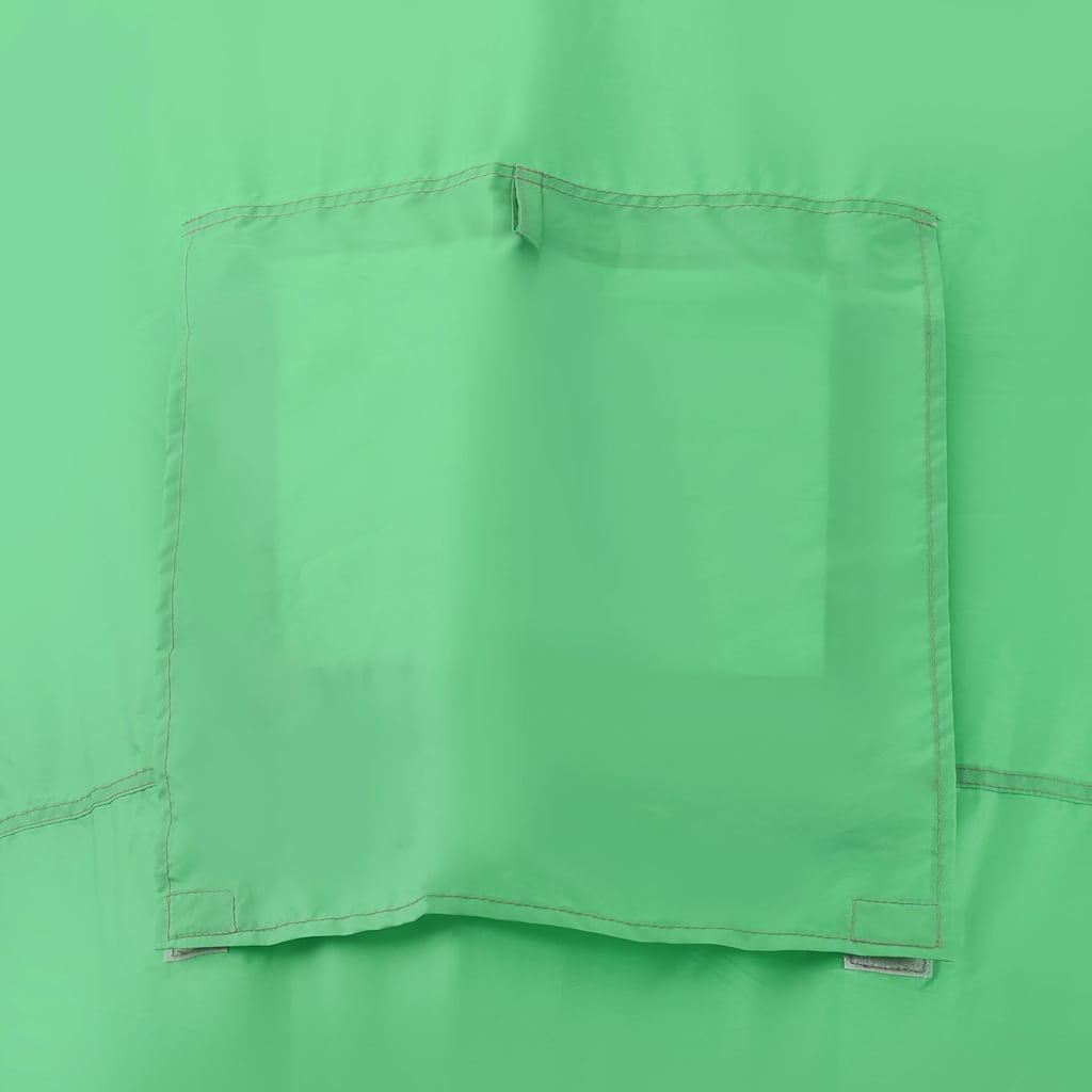 Detail van de groene tentstof met een opbergvak van de vidaXL 6-persoons tent.