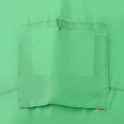 Detail van de groene tentstof met een opbergvak van de vidaXL 6-persoons tent.
