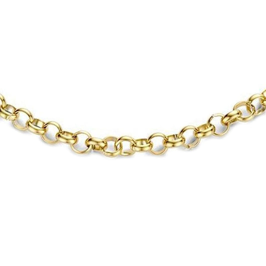 Gouden CO88 Collection damesketting met elegante schakels, perfect voor dagelijks gebruik.