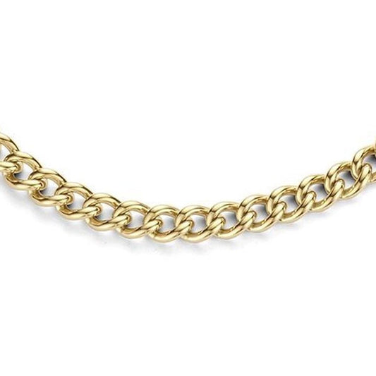 Gouden CO88 Collection dames ketting met elegante schakels, close-up detail.