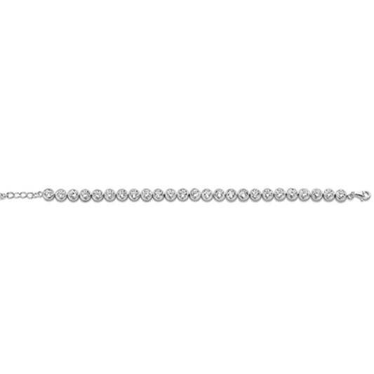 Zilverkleurige CO88 Collection armband voor dames met elegant design en verfijnde afwerking.