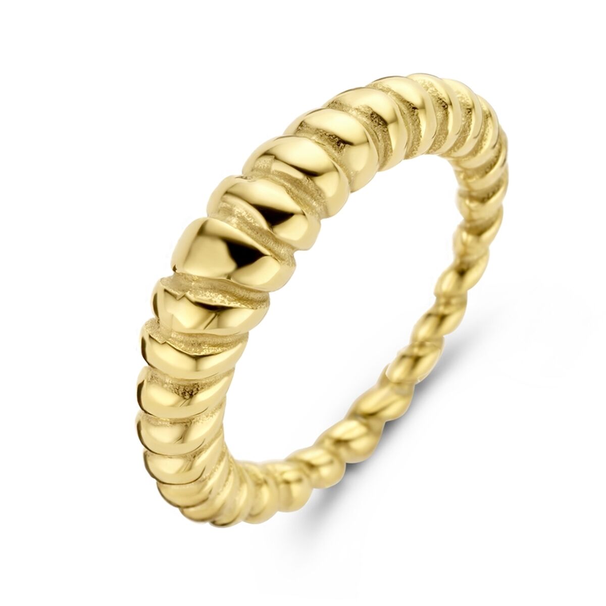 Gouden ring van CO88 Collection met een tijdloos en elegant design.