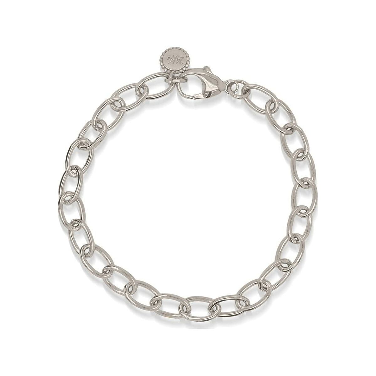 24KAE damesarmband in luxe zilverkleurig design met tijdloze schakels.
