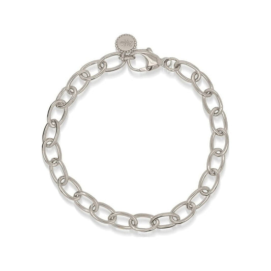24KAE damesarmband in luxe zilverkleurig design met tijdloze schakels.
