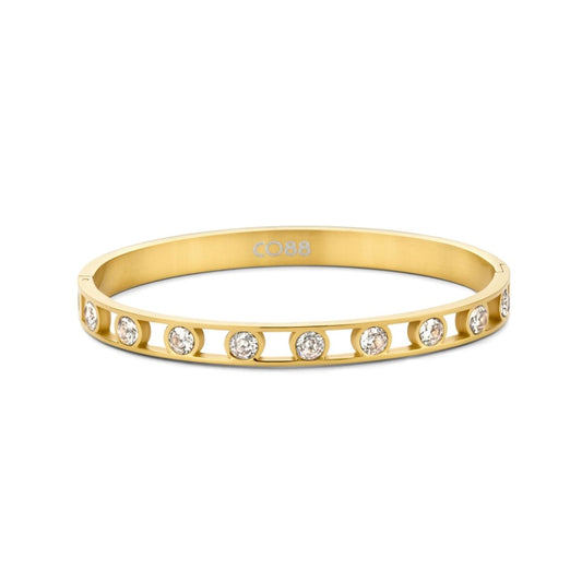 Gouden CO88 Collection armband voor dames met elegante ontwerp en sprankelende details.