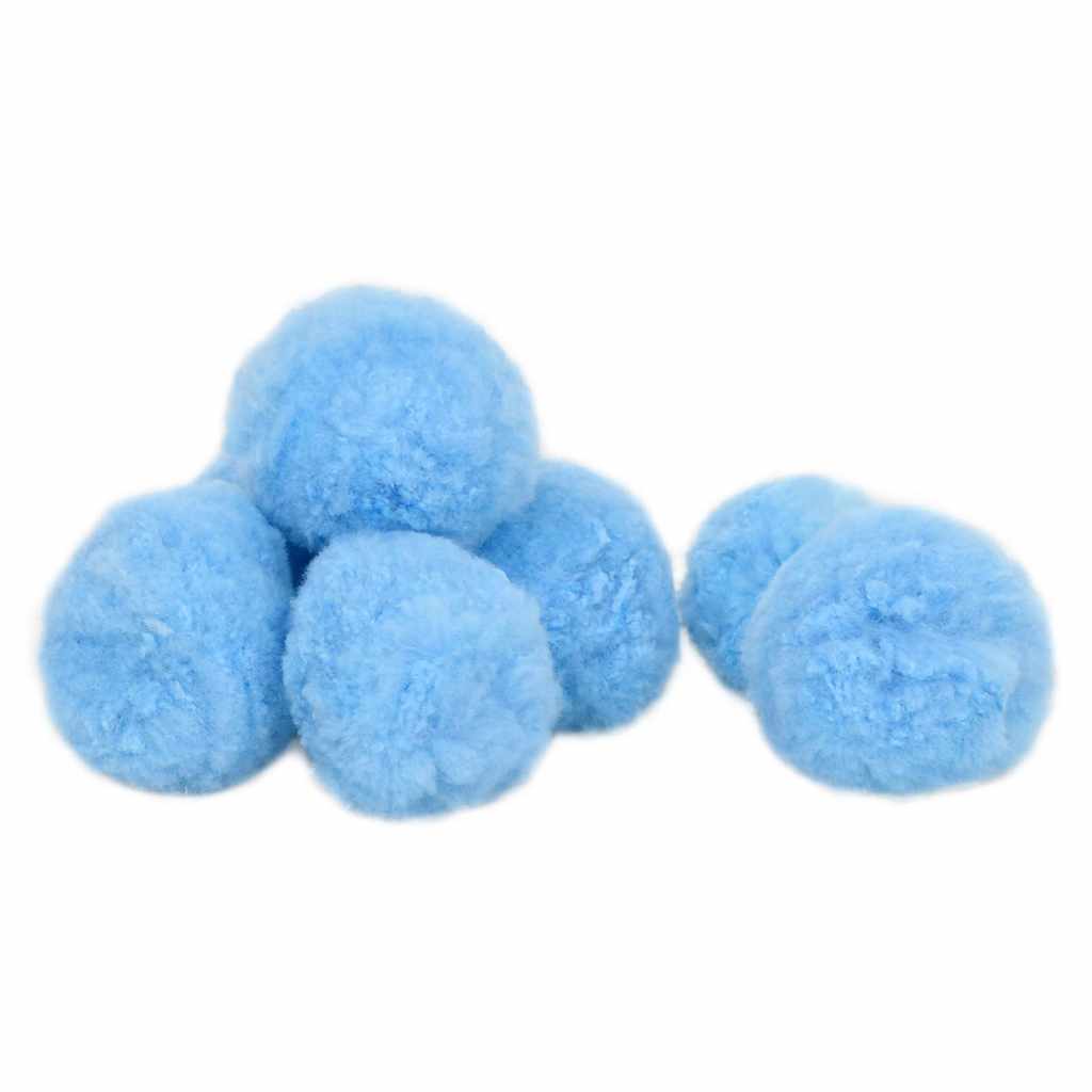 Detail van de vidaXL antibacteriële zwembadfilterballen in blauw, licht en duurzaam materiaal.