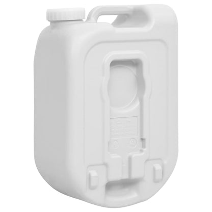 Zijaanzicht van de vidaXL draagbare watertank van 24 L met handgreep.